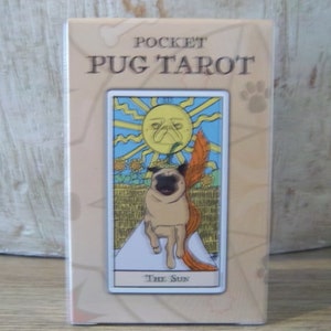 Pocket Sized Pug Tarot Deck W/ Guidebook by Pug & Duck Publishing -  Indie / New / Sealed