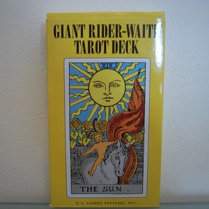 Giant Rider-Waite-tarotdeck met boekje van 4 x 6,75 inch (nieuw) / verzegeld / authentiek
