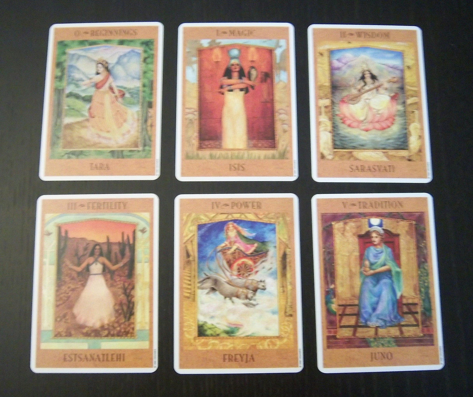 The Goddess Tarot Deck W/ Guidebook by Kris Waldherr New / Etsy