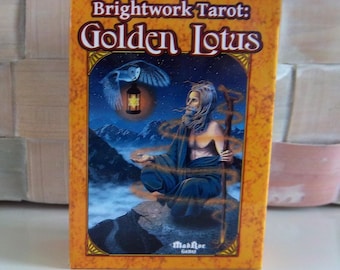 Pocket Sized Golden Lotus Tarot Deck W/ Guidebook by Brightwork