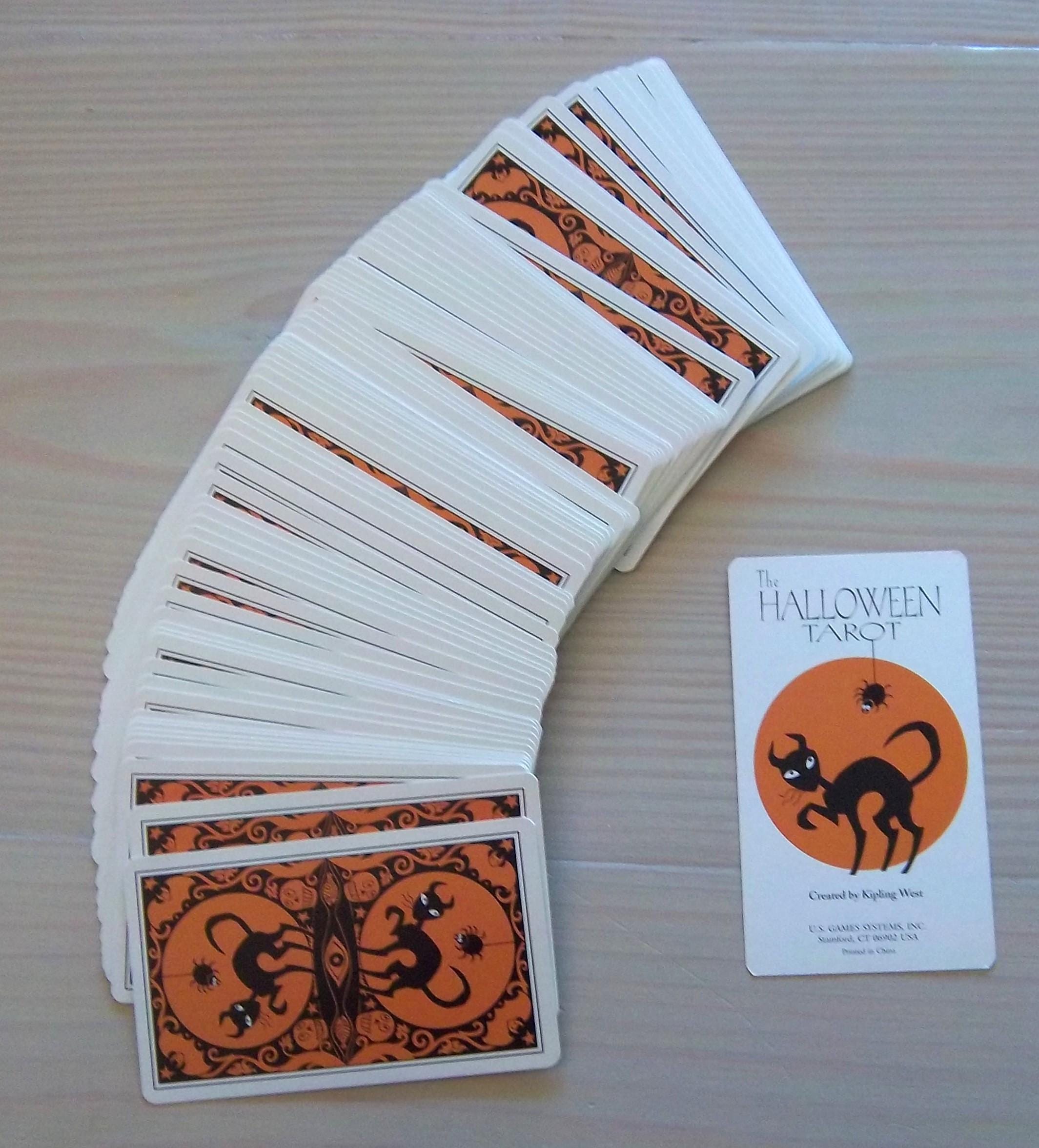 The Halloween Tarot Deck W/ Instruction Booklet by Kipling West