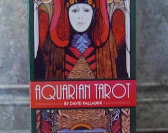 Aquarian TAROT the Fool Blue Back Cards 1970 AQ78 Palladini Art