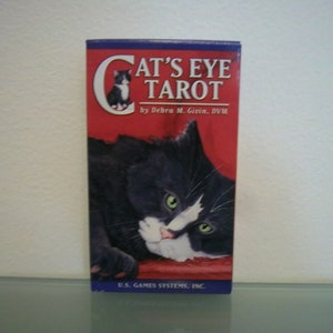 Cat&#39;s Eye Tarot Deck w/ Guidebook by Debra M. Givin, DVM - New / Sealed / Authentic