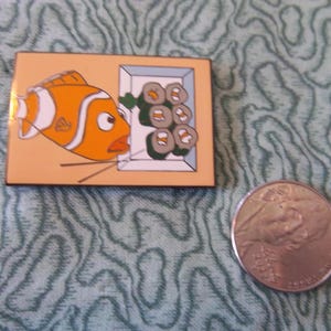 Finding Nemo Fantasy - Sushi Plate - Yikes! Pin LE 100  [Not A Disney Pin]