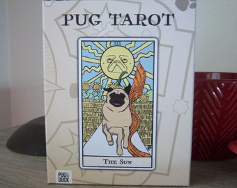 Original Indie Pug Tarot Deck W/ Guidebook [English Version] by Pug & Duck Publishing -  Indie / New / Sealed