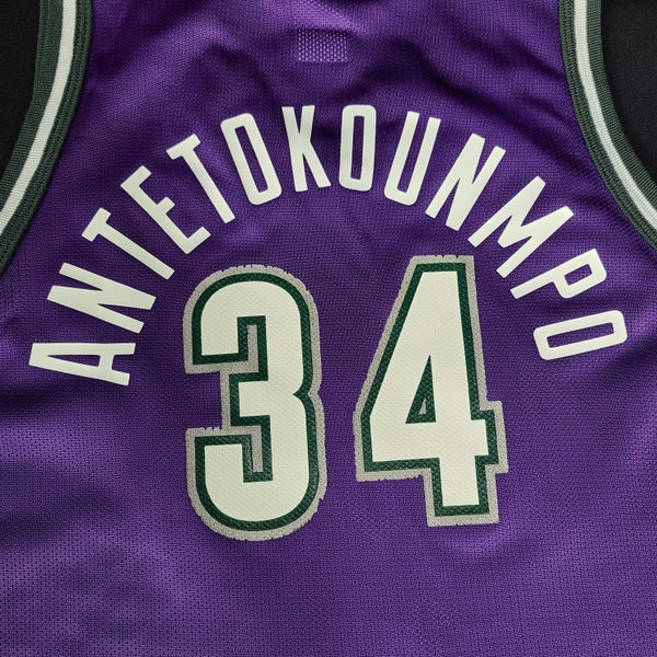 Vintage Repurposed Milwaukee Bucks Giannis Antetokounmpo Champion Jersey