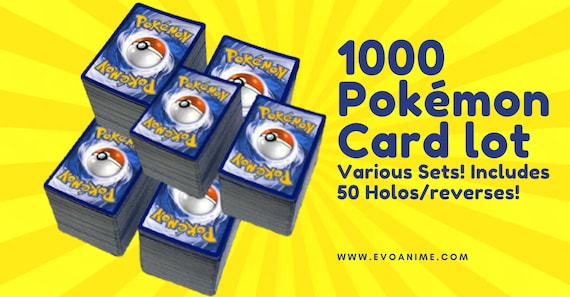 Buy Pokemon 1000 Card Lot With 50 Holos! Near Mint! Online in India - Etsy