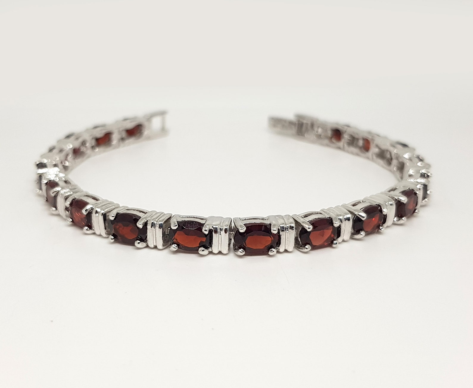 Tennis Bracelet in 925 Sterling Silver Jewelry Etsy