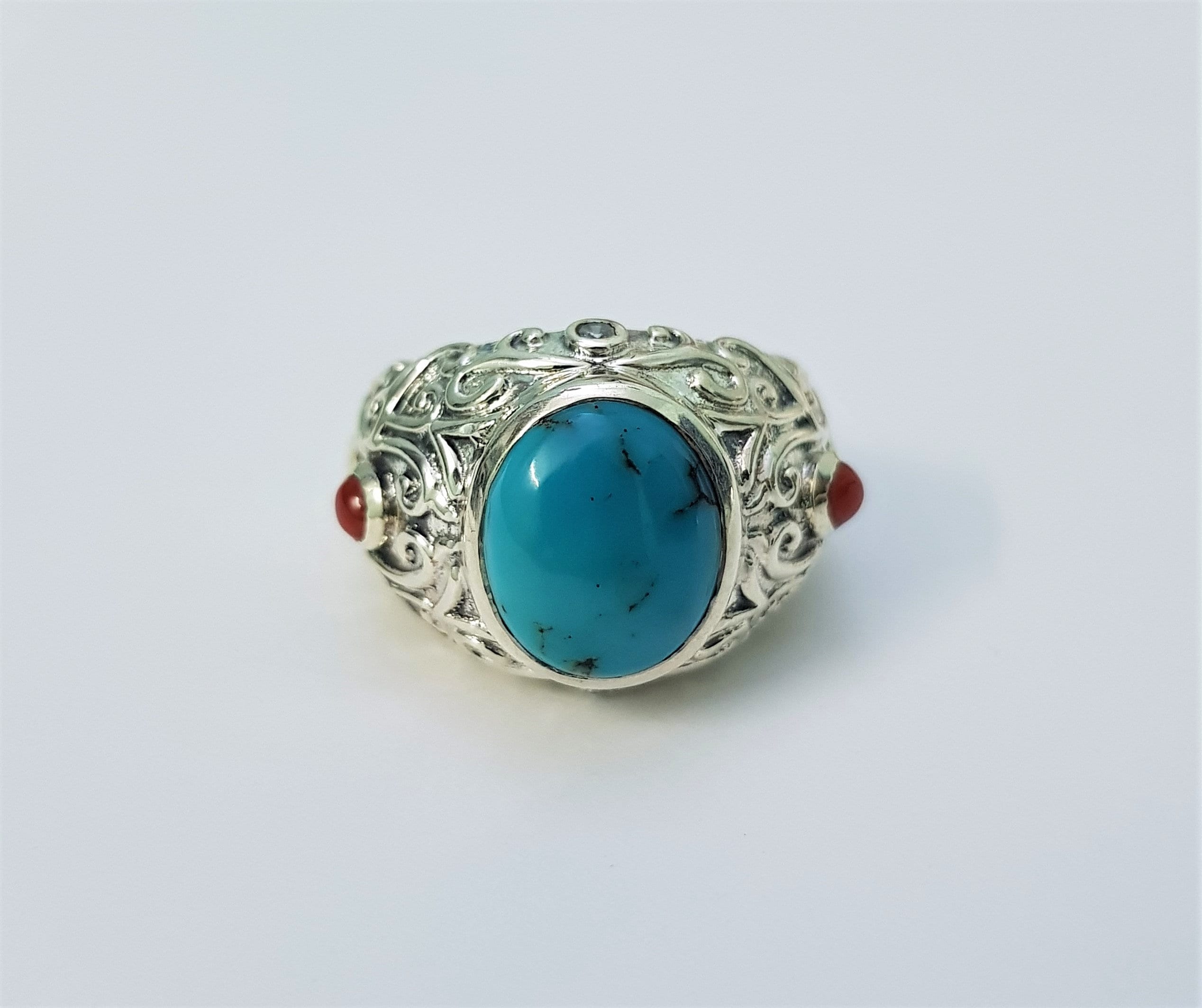 Damen Ring Sterling Silber 925 | Türkis Ewigkeit Ehering | Hochzeitsring Für Frauen