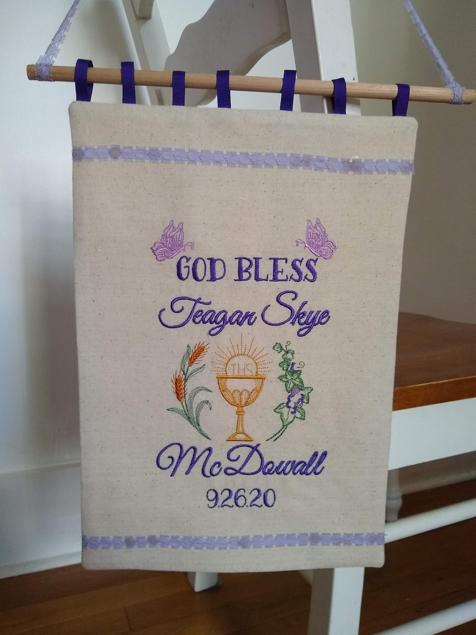 Personalized First Communion Banner Eucharist Sacrament | Etsy