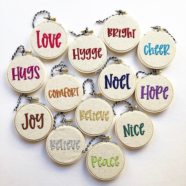 Tree Ornament Christmas tree ornament word ornament Etsy