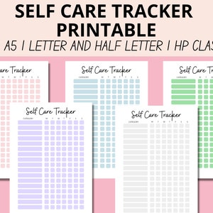 Self Care Tracker Printable, Weekly Self Care Tracker, Self Care ...