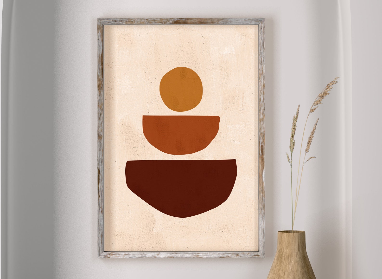 Wall Art Set of 5 Abstract Boho Art Set of 5 Prints Bundle | Etsy