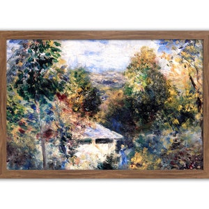 Abstract Landscape, Wall Art, Paris Landscape, French paintings, Paris Cityscape, Famous Art Prints, Louveciennes, impressionism, Renoir