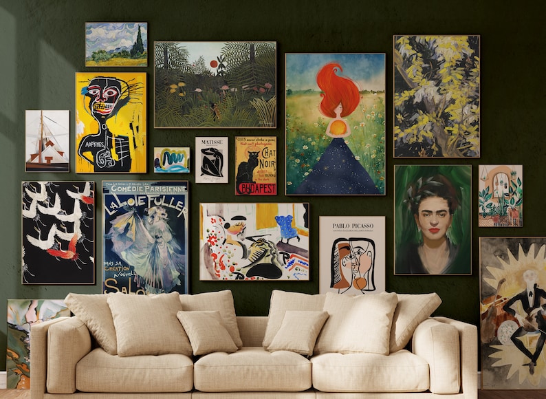 Eclectic Wall Art Set of 17 Eclectic Gallery Wall - Etsy