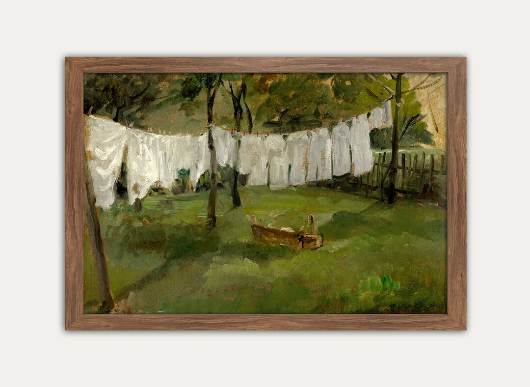 Vintage Laundry Art, Laundry Painting, Farmhouse Laundry, Printable