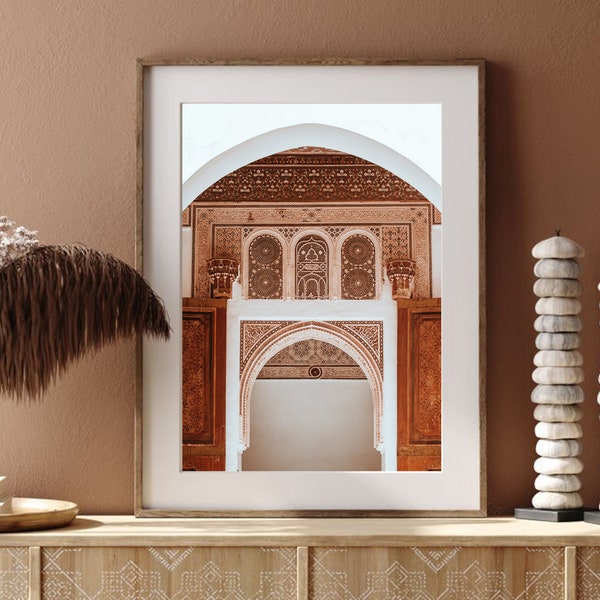 Moroccan Door Wall Art, Printable Moroccan door photo, Moroccan Print, Boho Print, Green Wall, Arabic Architecture, Eclectic Gallery Wall