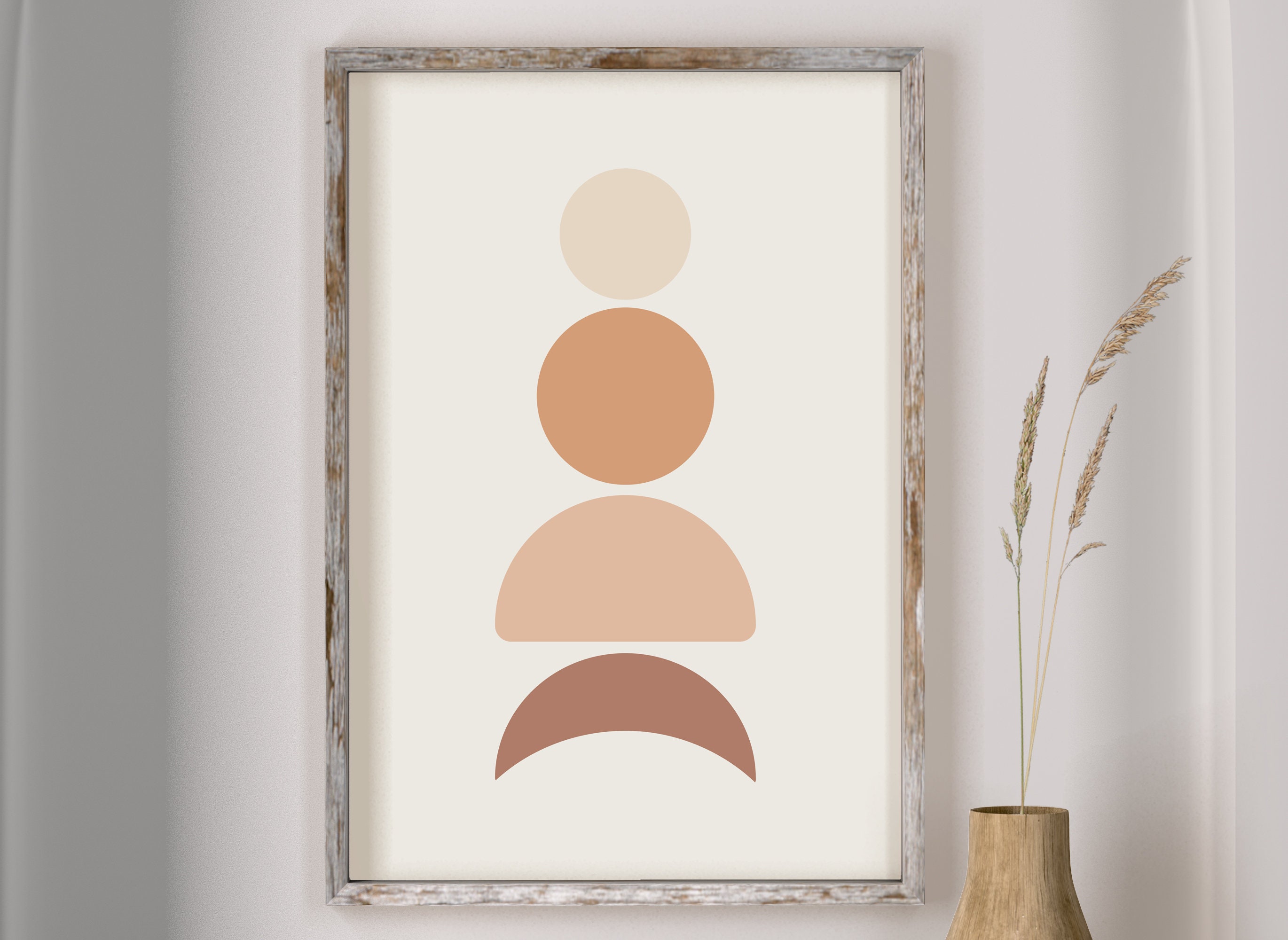 Wall Art Set of 5 Abstract Boho Art Set of 5 Prints Bundle - Etsy