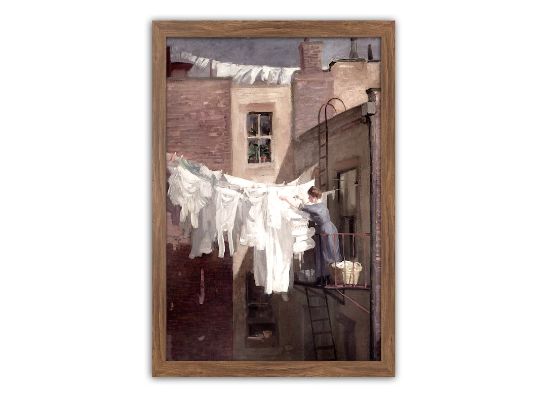 Vintage Laundry Art, Laundry Painting, Farmhouse Laundry, Printable