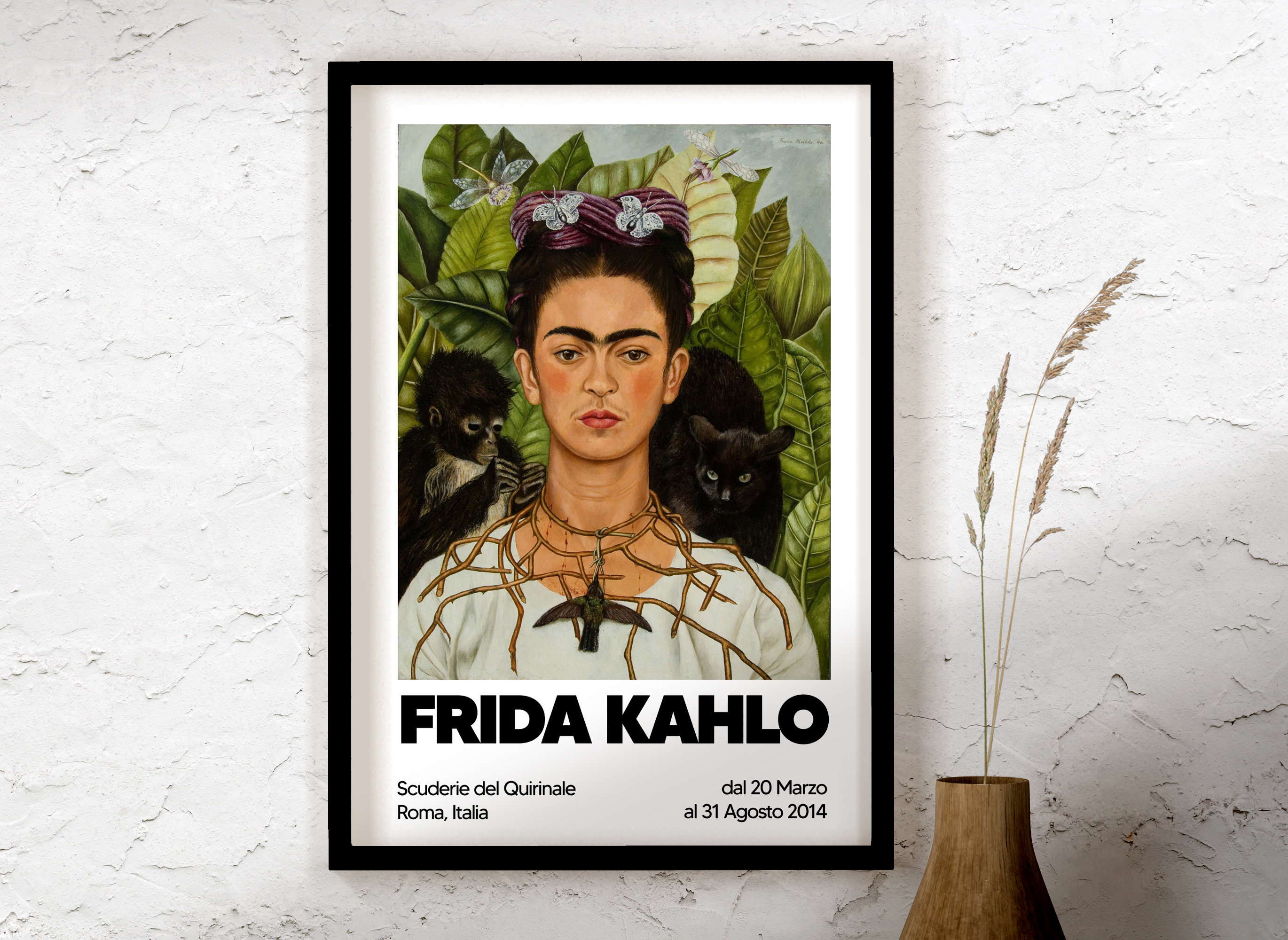 Autoportrait Au Collier D épines Et Colibri Analyse Affiche de lexposition Frida Kahlo Frida imprimable Frida - Etsy France