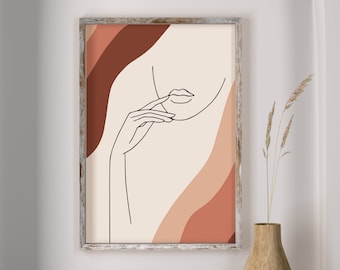 Woman Line Drawing, Line Art Woman Print, Minimal Woman Line, Female Poster, Minimalist Print, Abstract Line Art, Modern Print, Simple Line