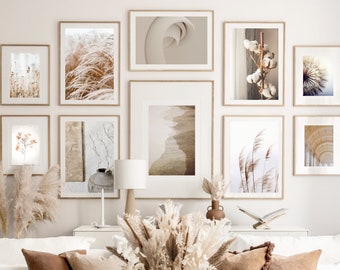 Beige Wall Art Set, Beige Gallery Wall, Beige Wall Decor, Beige Aesthetic, Neutral Decor, Bundle, Beige Aesthetic Collage, Neutral Photo Art
