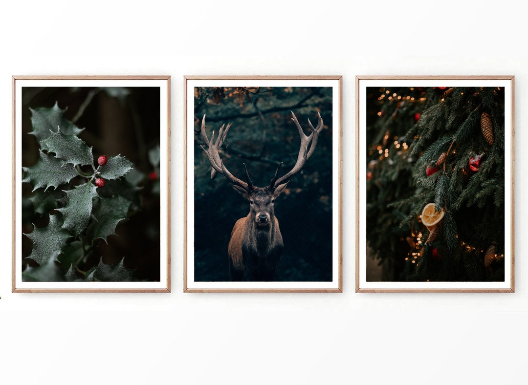 Winter Wonderland Printable Set of 3, Christmas Gallery Wall Art ...