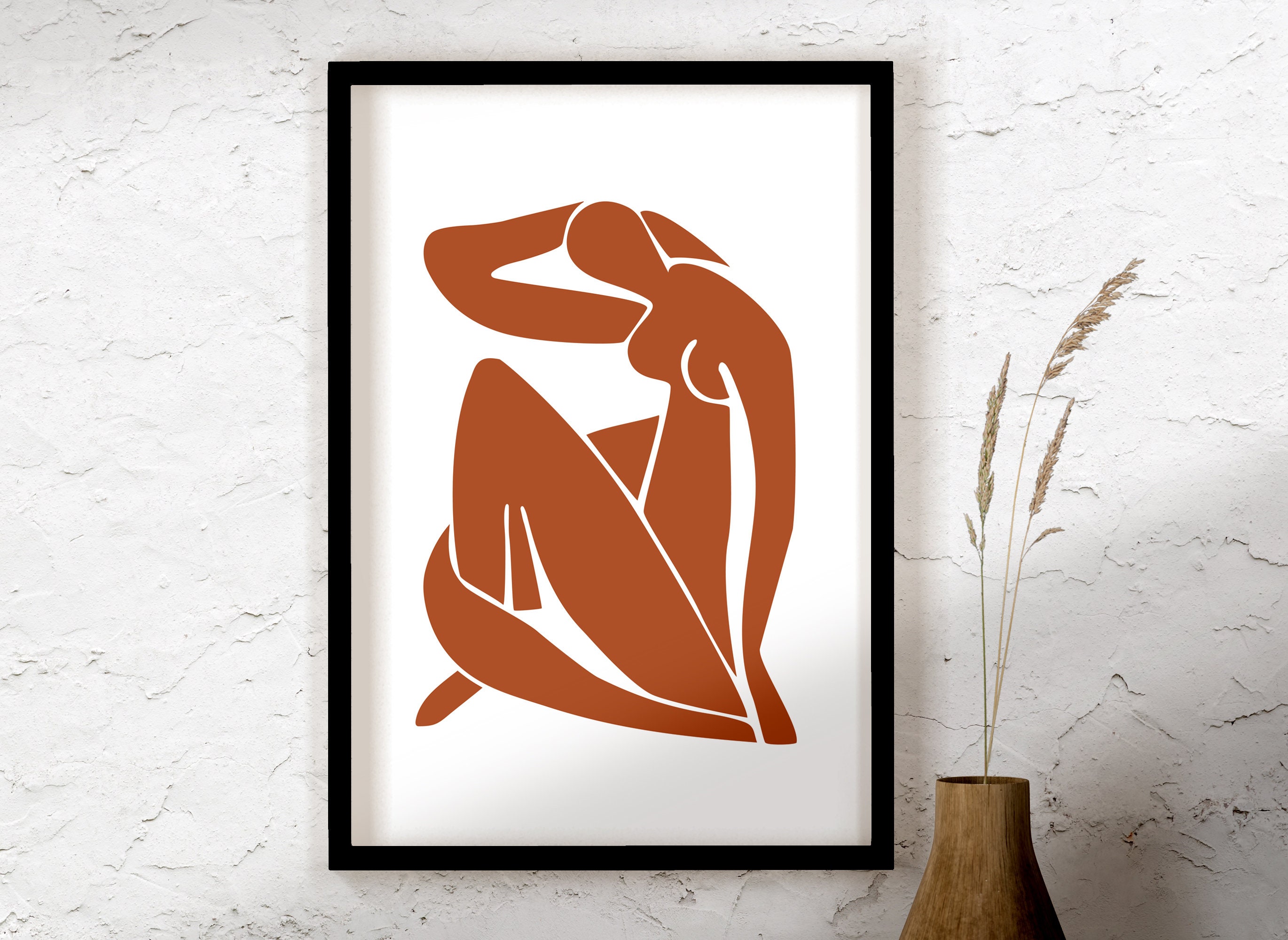 Matisse Wall Art Set of 5 Boho Wall Art Set Abstract Wall Etsy