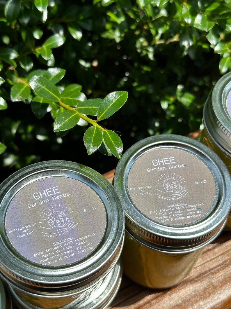 Homegrown Herb Infused Ghee: Clarified Butter Oil - Etsy