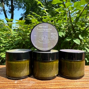Ayurvedic Herbal Toothpaste Neem Peppermint Coconut Oil Natural Oral Health