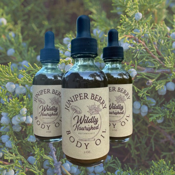 Juniper Berry Handcrafted Herbal Body Oil Aromatic Gender Neutral