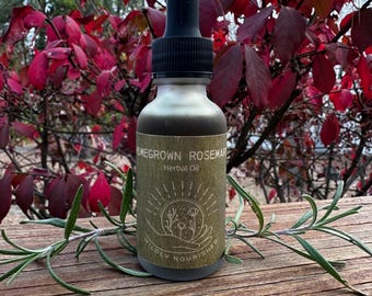 Homegrown Fresh Rosemary Infused in Organic Olive Oil or Sesame Oil Scalp Head Hair