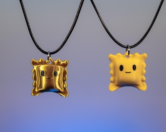 Cute Ravioli Guy with Butt Cheeks Necklace