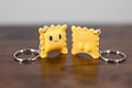 Cute Ravioli Guy with Butt Cheeks Keychain product logo