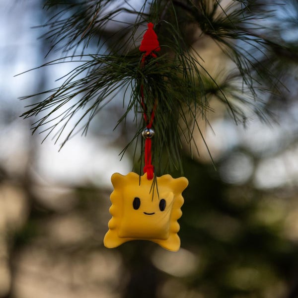 Ravioli Guy with Butt Cheeks Christmas Ornament