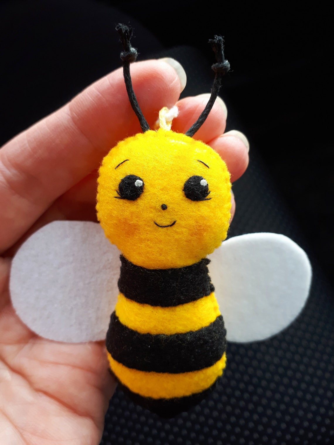 Bumble bee car hanging charm Cute car accessories for women Etsy