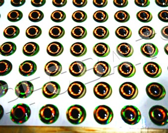 Fire Eyes Fish Eyes Fishing Lure Eyes 3D Fish Eyes