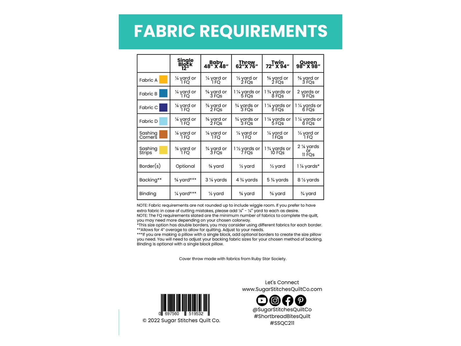 Shortbread Bites Quilt Pattern - PDF Version - Easy Beginner Squares ...