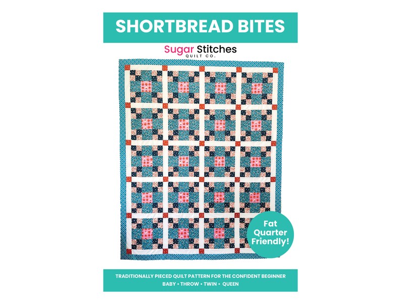 Jupiter Pattern Shortbread Shortbread Bites Quilt Pattern - PDF Version - Easy Beginner Squares ...