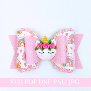 スカラップオーバーレイヘアボウテンプレートSVG - ヘアボウSVG、PDF - デジタルテンプレート - ヘアボウテンプレート - Cricutカットファイル - シルエット - ボウ＃57
