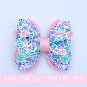 Pinch Hair Bow Template SVG - Hair Bow SVG, PDF - Digital Template - Hair Bow Template - Cricut cut file - Silhouette cut file - Bow # 105