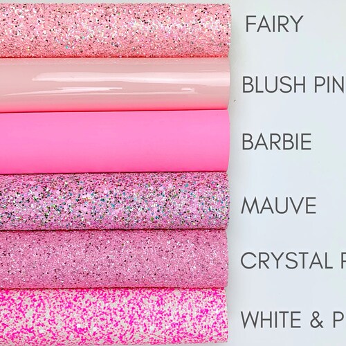 Glitter Fabric for Hair Bows A4 Sheet Faux Leather Fabric Etsy