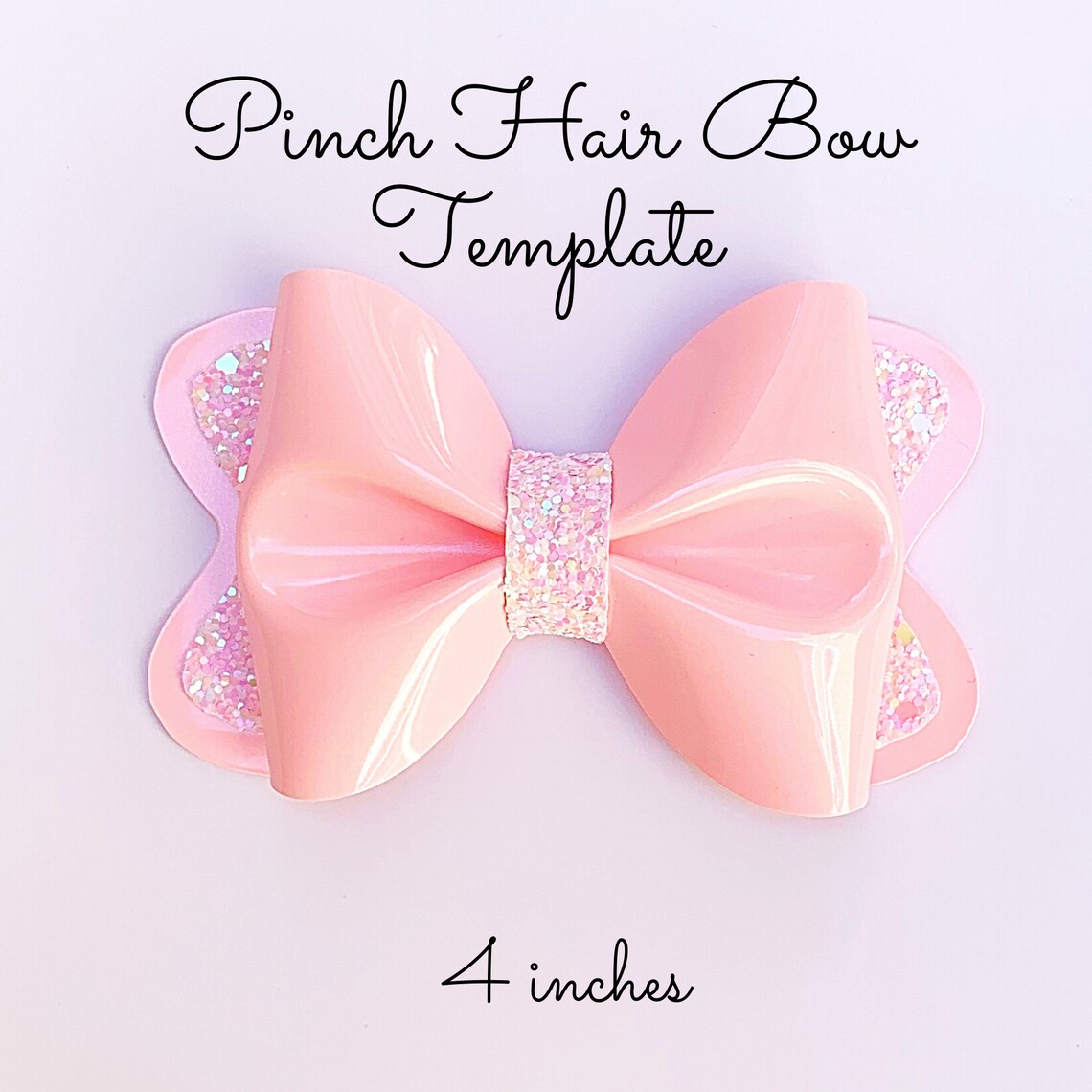 Pinch Hair Bow Template SVG - 4 Inches - Hair Bow SVG, PDF - Digital ...