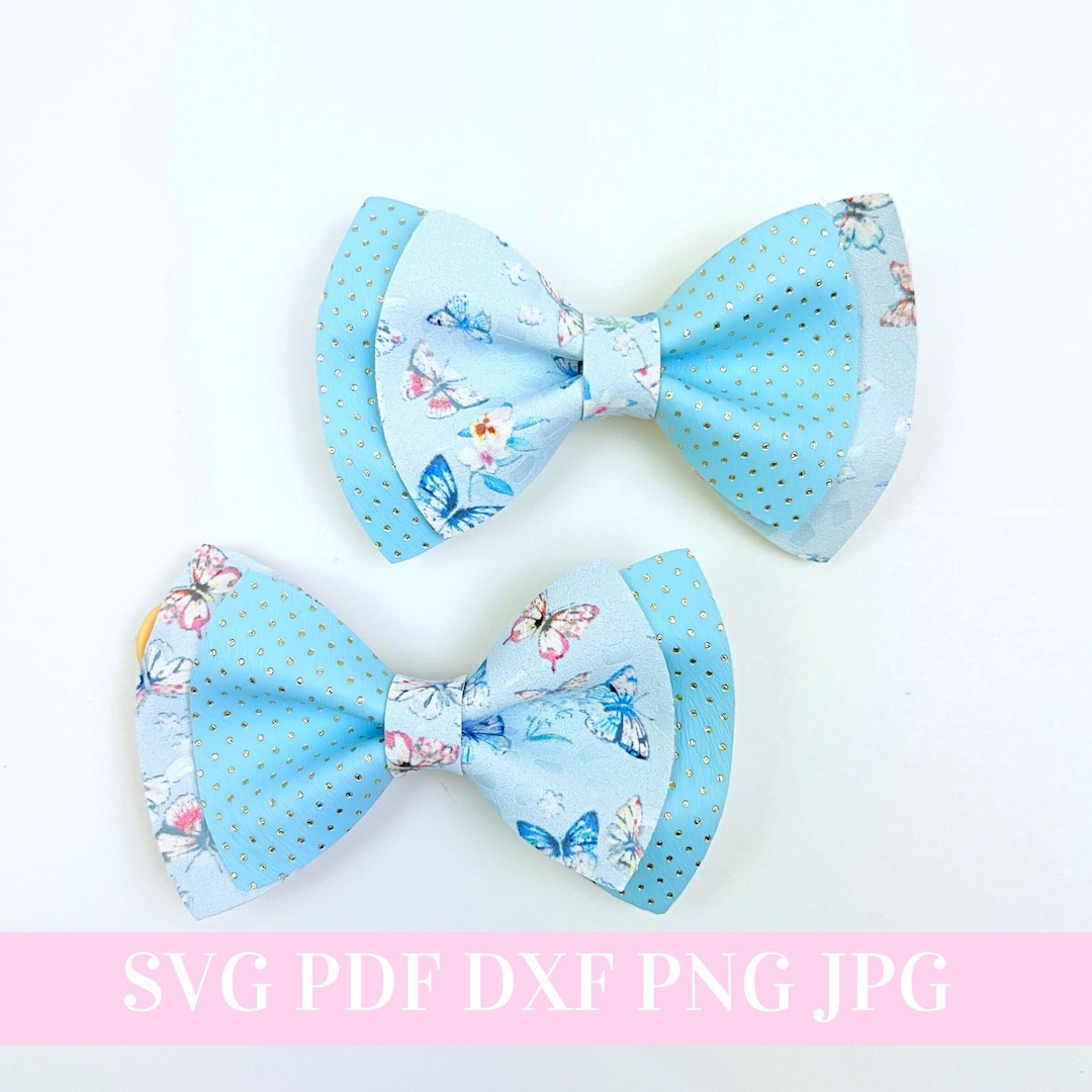 Pinch Hair Bow SVG - Pinch Hair Bow Template SVG, PDF - Digital ...