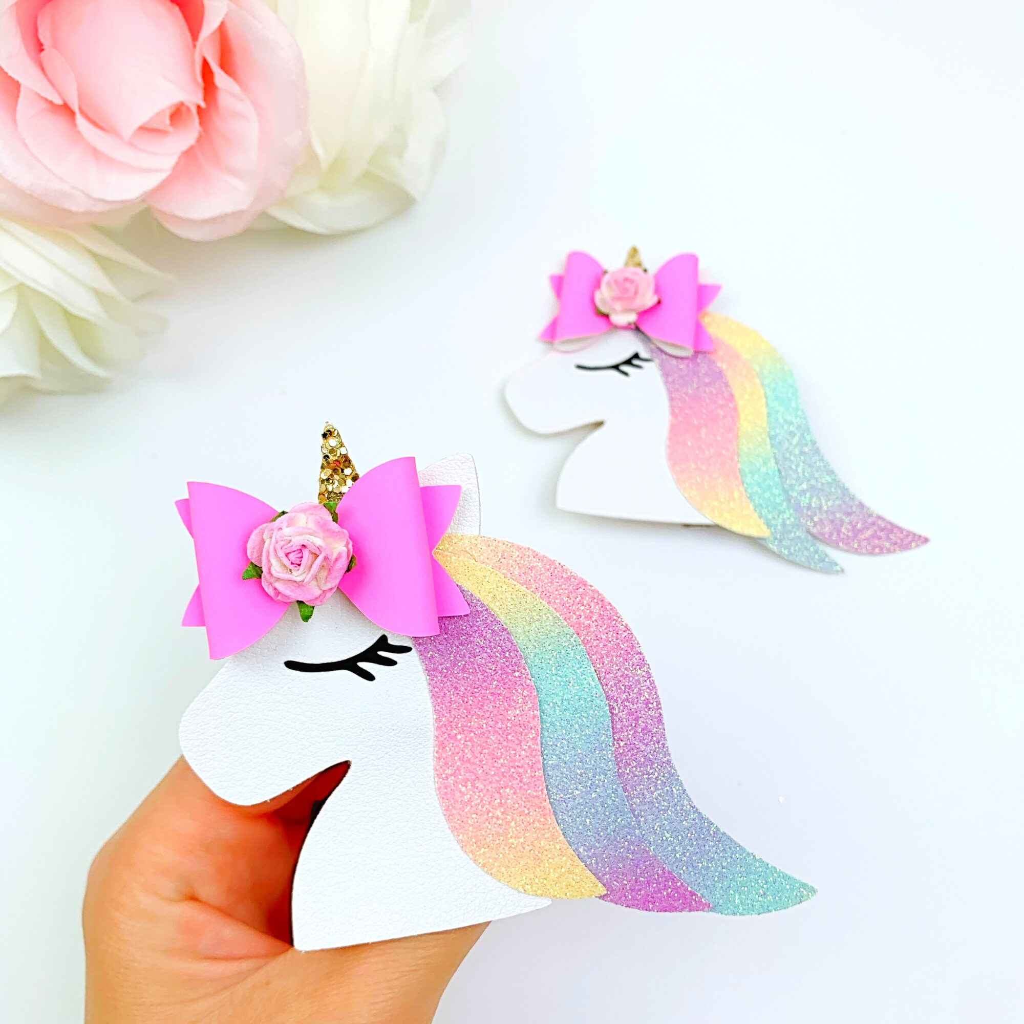 Unicorn Clip SVG Template Unicorn Hair Clip SVG PDF - Etsy