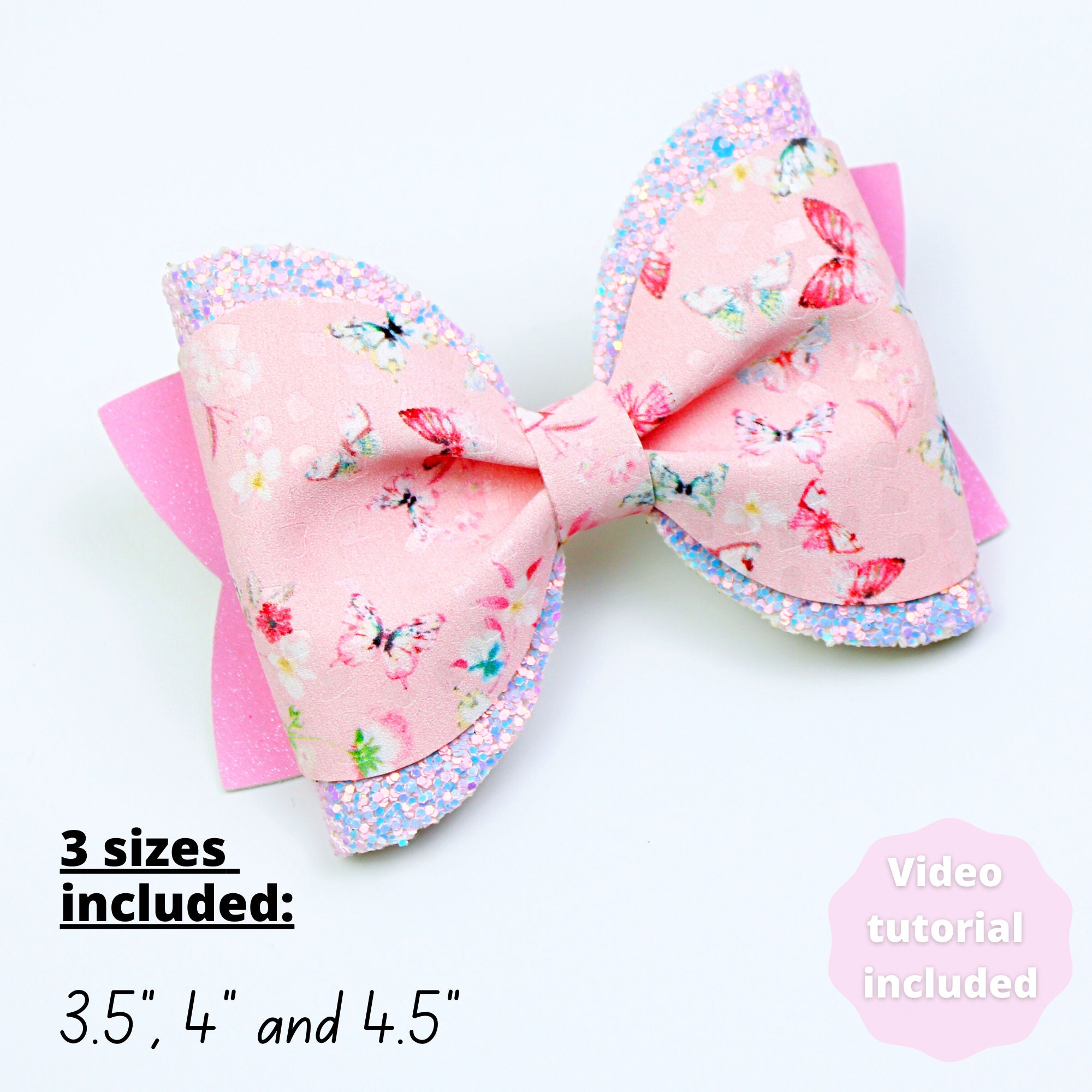 Pinch Bow Template SVG - Hair Bow SVG PDF - Digital Template - Pinch ...