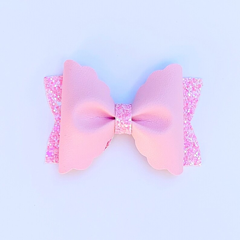 Download Scalloped Pinch Hair Bow Template SVG Hair Bow SVG PDF | Etsy