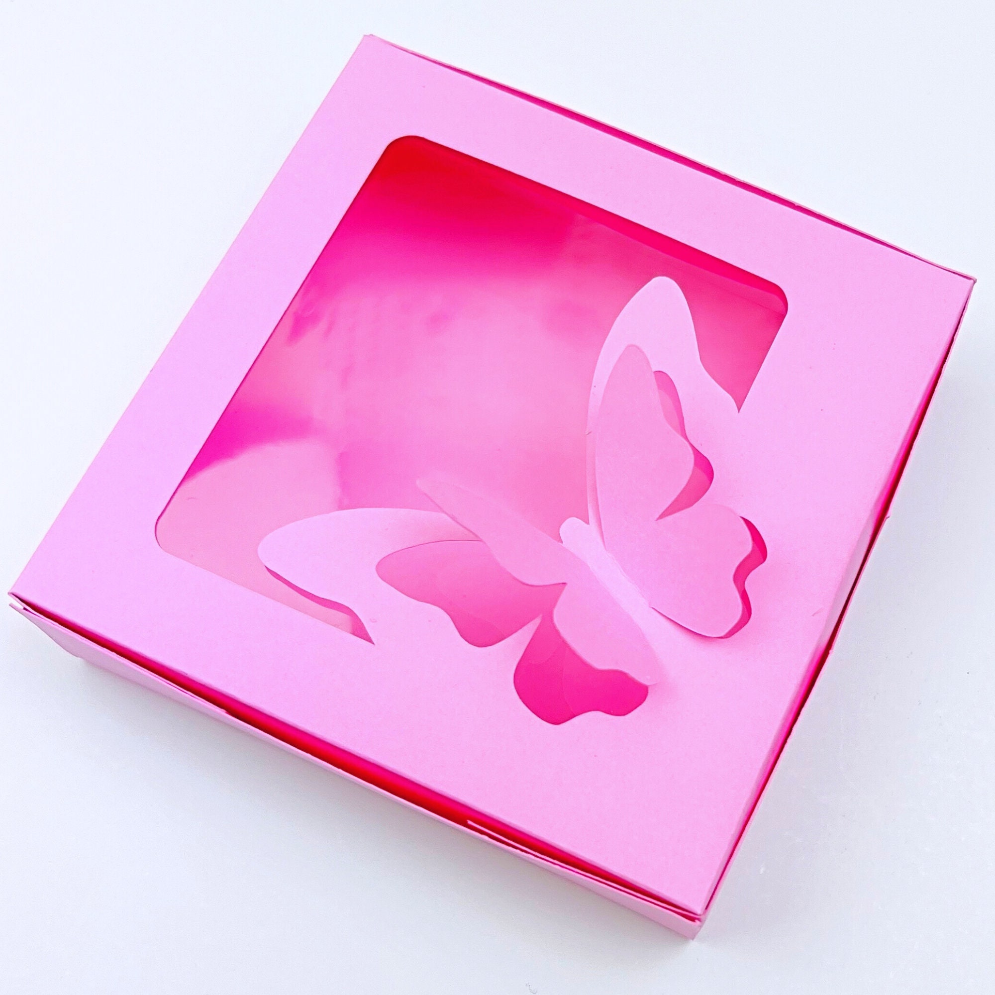 Butterfly Bow Box Template - Hair Bow Box SVG, PDF - Gift Box Template ...