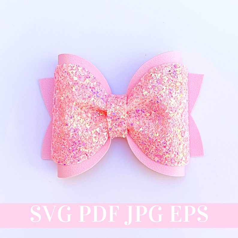 Pinch Hair Bow Template SVG 35 inches Hair Bow SVG PDF | Etsy