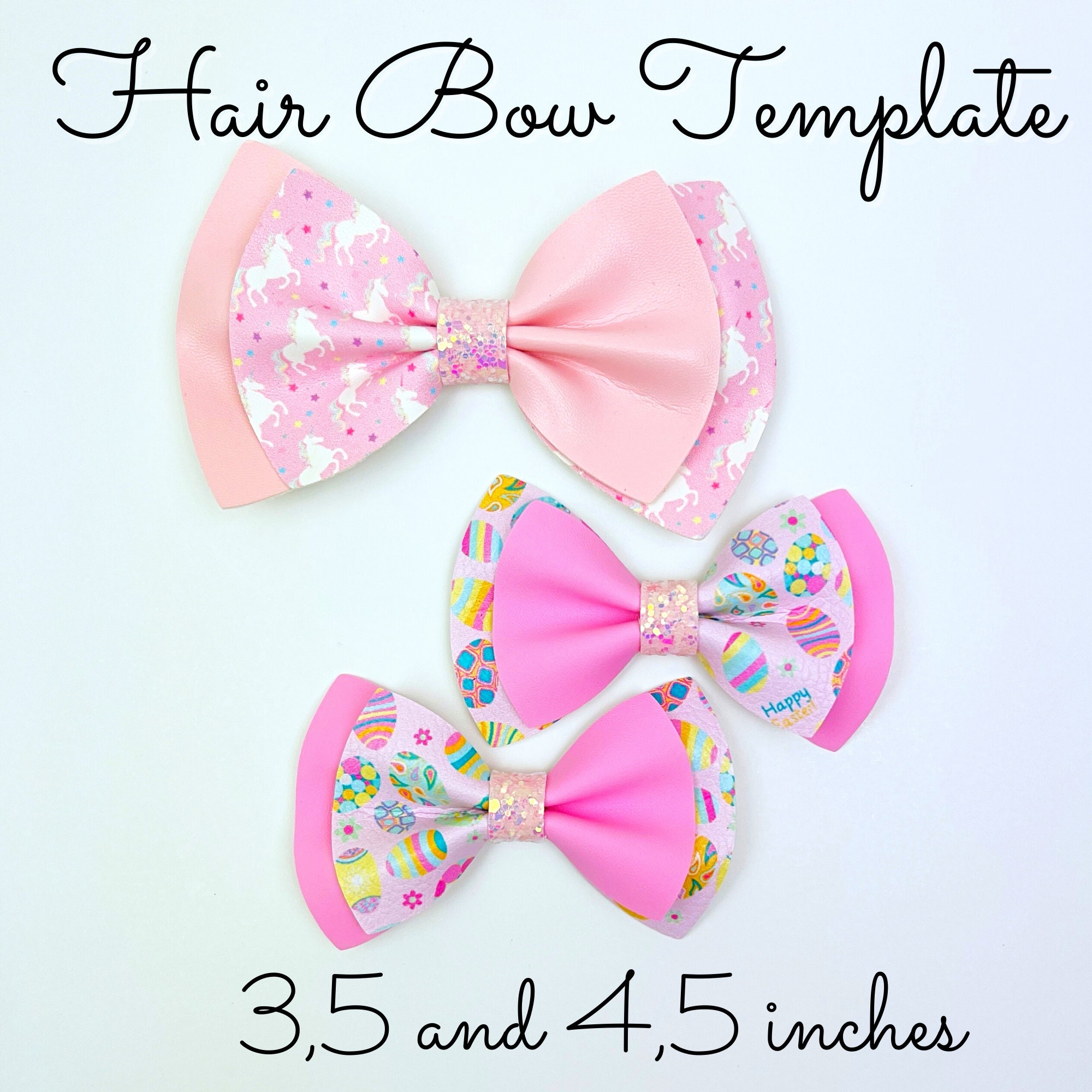 Pinch Hair Bow SVG - Pinch Hair Bow Template SVG, PDF - Digital ...